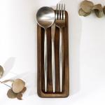 Лоток для столовых приборов Adelica, 23?8?1.8 см, дерево берёза