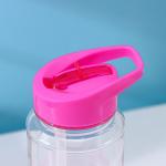 Бутылка для воды Доляна «Спорт», с трубочкой, 700 мл, 23.5?7.5?8.5 см, пластик, МИКС