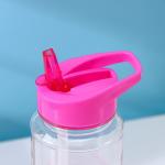 Бутылка для воды Доляна «Спорт», с трубочкой, 700 мл, 23.5?7.5?8.5 см, пластик, МИКС