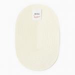 Салфетка сервировочная «Доляна. Овал», цвет молочный, 45?30 см