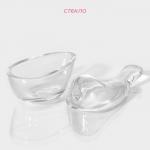 Ёмкость для варенья и мёда Доляна «Синичка», 80 мл, 12?7?5.5 см, стекло, прозрачная