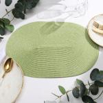 Салфетка сервировочная «Овал», светло-зелёная, 45?30 см