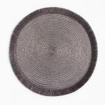 Салфетка сервировочная «Доляна. Блеск», серая, d=38 см