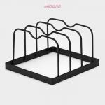 Держатель для крышек и разделочных досок Доляна, 16?15?9.5 см, чёрный