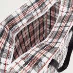 Сумка хозяйственная TUZ на молнии, 38 л, 46?20?41 см, белая/чёрная