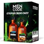 MEN CODE Подарочный набор Открой свою силу: Крем-гель для душа DEEP CLEANING 300 мл + Шампунь для волос MEN NATURE укрепляющий 300 мл