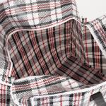 Сумка хозяйственная TUZ на молнии, 74 л, 53?29?48 см, белая/чёрная