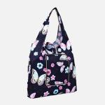 Сумка хозяйственная на кнопке, складная, 42?0.5?65 см, синяя