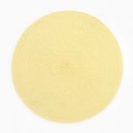 Салфетка сервировочная «Доляна. Классика», жёлтая, d=38 см