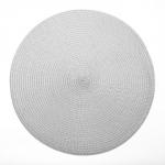 Набор салфеток «Доляна. Классика», 2 шт., серый, d=38 см