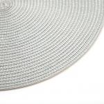 Набор салфеток «Доляна. Классика», 2 шт., серый, d=38 см