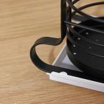 Держатель для столовых приборов на рейлинг, чёрный