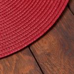 Салфетка сервировочная «Доляна. Классика», красная, d=38 см