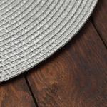 Салфетка сервировочная «Доляна. Классика», серая, d=38 см