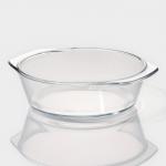 Кастрюля для запекания Доляна «Фуэго», 2 л, 25.5?22?6.2 см, жаропрочное стекло, с крышкой