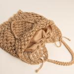 Сумка женская SL Home, ручное плетение, хлопок, длина ручек 15 см, 40?32 см