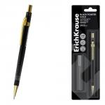 Набор из 1 механического карандаша ErichKrause Black Pointer Gold и 20 грифелей 0.5 мм, HB (в блистере)