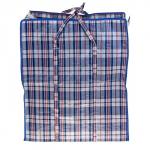 Сумка хозяйственная на молнии, 107 л, 55?30?65 см, синяя/белая