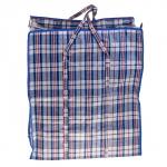 Сумка хозяйственная на молнии, 107 л, 55?30?65 см, синяя/белая