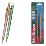 Набор из 2 механических карандашей ErichKrause Paint Pointer Gold 0.5 мм, с ластиком, НВ (в блистере)