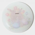 Десертная тарелка Доляна «Акварель», d=20 см, стекло, прозрачная