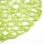 Набор салфеток «Доляна. Трава», зелёный, d=38 см, 2 шт.