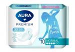 AURA PREMIUM Прокладки женские гигиенические NORMAL 10шт