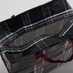 Сумка хозяйственная SHER на молнии, 73 л, 53?29?48 см, зелёная