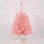 Ель 80 см, 90 веток, розовая, ПВХ, 26-41
