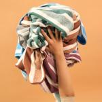 Полотенце банное «Этель. Геометрия», 70?140 см, голубой