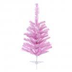 Ель 60 см, 60 веток, розовая, ПВХ, 26-40
