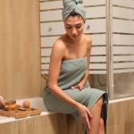 Банные полотенца LoveLife Waffle mint, 2 шт.: 100?150, 50?100 см, хлопок 100%