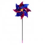 Ветерок - штекер «Вертушка Цветик», садовая, 30 см, набор 3 шт., МИКС