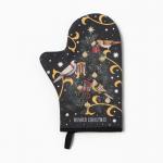 Варежка-прихватка новогодняя «Этель» Wonder christmas 20?28 см, саржа, 100% хл, ватин 250 г/м?