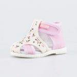 беж-роз туфли ясельная, малодетская Текстиль