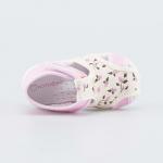 беж-роз туфли ясельная, малодетская Текстиль