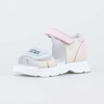 беж-роз-гол туфли летние дошкольная Нат. кожа