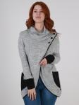 Белорусский кардиган серый женский больших размеров