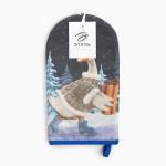 Варежка-прихватка новогодняя «Этель» Holiday 15?28 см, саржа, 100% хл, ватин 250 г/м?