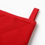 Варежка-прихватка «Этель» Christmas melody, 20?28 см, саржа, хлопок 100%, ватин 250 г/м?