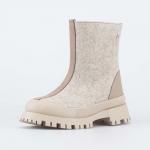 бежевый сапоги женская Войлок