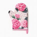 Варежка-прихватка «Гортензия», 20?27 см,100% п/э