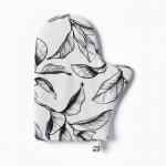 Варежка-прихватка «Доляна» Plant leaves, 20?27 см, 100% хлопок, 250 г/м?