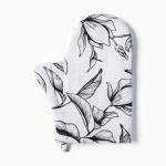 Варежка-прихватка «Доляна» Plant leaves, 20?27 см, 100% хлопок, 250 г/м?