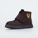 коричнев. ботинки мужская Войлок