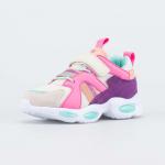 беж-роз полуботинки школьные комбинирован.