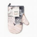 Варежка-прихватка «Котики», 20?27 см,100% п/э