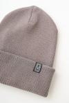 *Шапка Бини вязаная асфальт