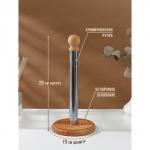 Держатель деревянный для бумажных полотенец Adelica, 13?13?28 см, хромированная ручка, бук