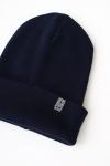 *Шапка Бини вязаная чернила
